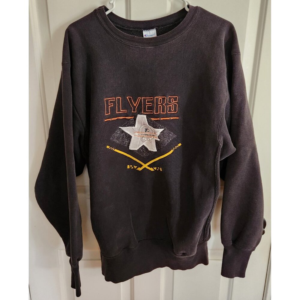 Philadelphia Flyers Champion Reverse Weave Sweatshirt Size XL 1990 RARE Vintage